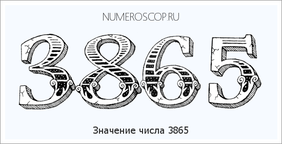 Расшифровка значения числа 3865 по цифрам в нумерологии