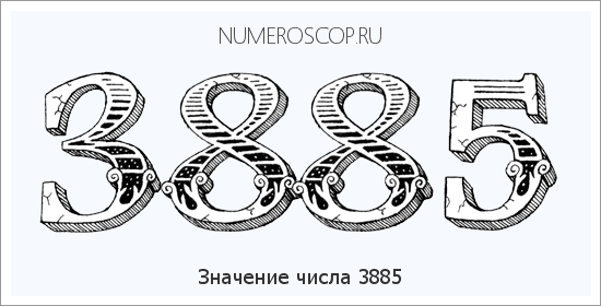 Расшифровка значения числа 3885 по цифрам в нумерологии