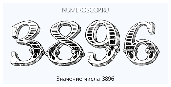 Расшифровка значения числа 3896 по цифрам в нумерологии