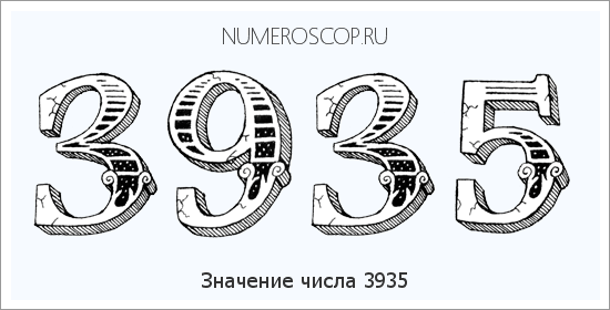 Расшифровка значения числа 3935 по цифрам в нумерологии