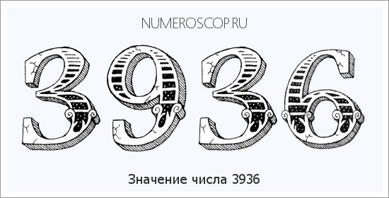 Расшифровка значения числа 3936 по цифрам в нумерологии