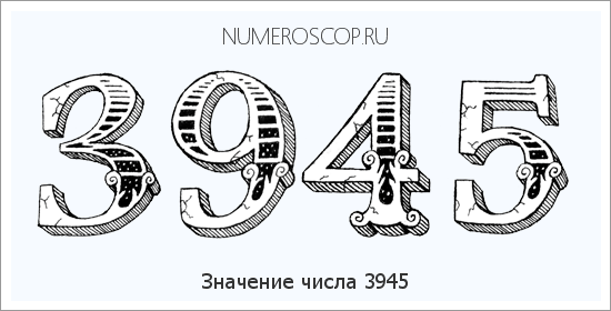 Расшифровка значения числа 3945 по цифрам в нумерологии