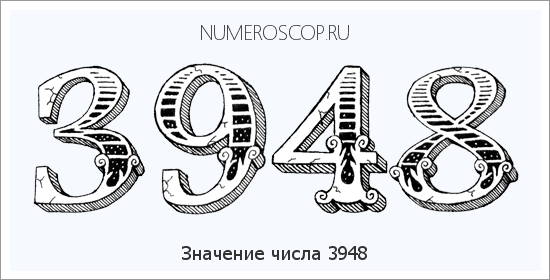 Расшифровка значения числа 3948 по цифрам в нумерологии