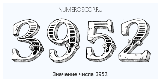 Расшифровка значения числа 3952 по цифрам в нумерологии