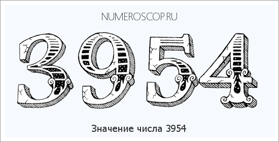 Расшифровка значения числа 3954 по цифрам в нумерологии
