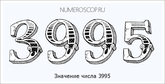 Расшифровка значения числа 3995 по цифрам в нумерологии