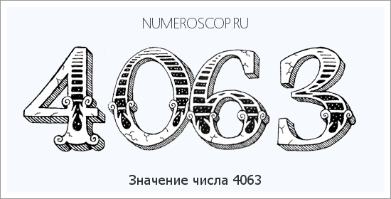 Расшифровка значения числа 4063 по цифрам в нумерологии