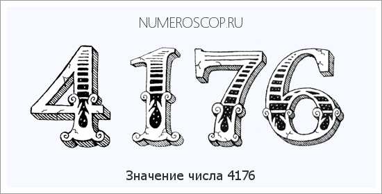 Расшифровка значения числа 4176 по цифрам в нумерологии