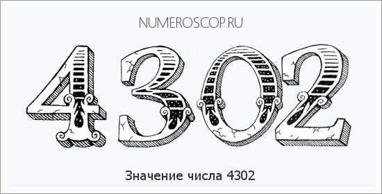 Расшифровка значения числа 4302 по цифрам в нумерологии