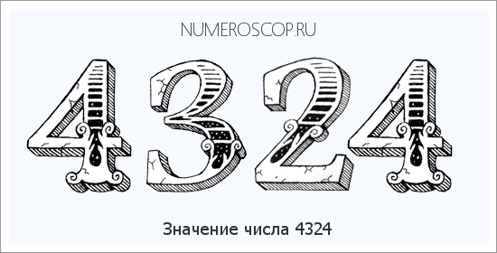 Расшифровка значения числа 4324 по цифрам в нумерологии