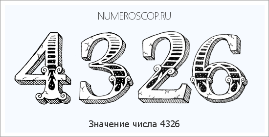 Расшифровка значения числа 4326 по цифрам в нумерологии