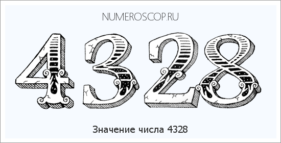 Расшифровка значения числа 4328 по цифрам в нумерологии