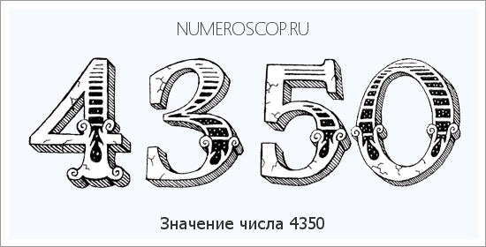 Расшифровка значения числа 4350 по цифрам в нумерологии