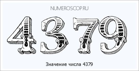 Расшифровка значения числа 4379 по цифрам в нумерологии