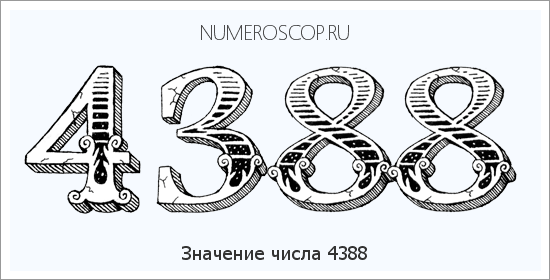 Расшифровка значения числа 4388 по цифрам в нумерологии