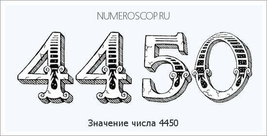 Расшифровка значения числа 4450 по цифрам в нумерологии