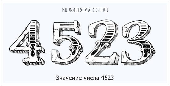Расшифровка значения числа 4523 по цифрам в нумерологии