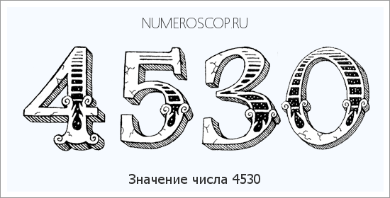 Расшифровка значения числа 4530 по цифрам в нумерологии
