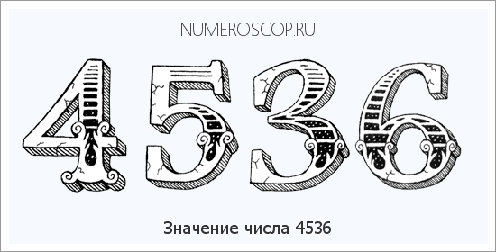 Расшифровка значения числа 4536 по цифрам в нумерологии