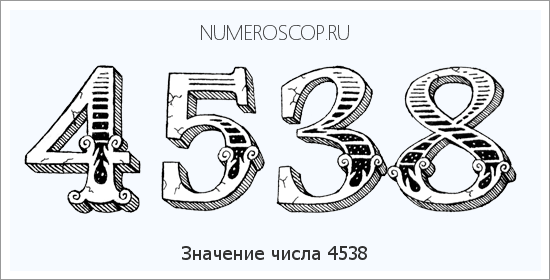 Расшифровка значения числа 4538 по цифрам в нумерологии