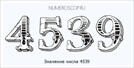 Расшифровка значения числа 4539 по цифрам в нумерологии
