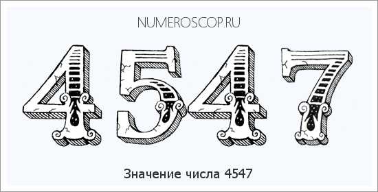 Расшифровка значения числа 4547 по цифрам в нумерологии