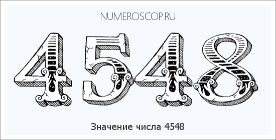 Расшифровка значения числа 4548 по цифрам в нумерологии