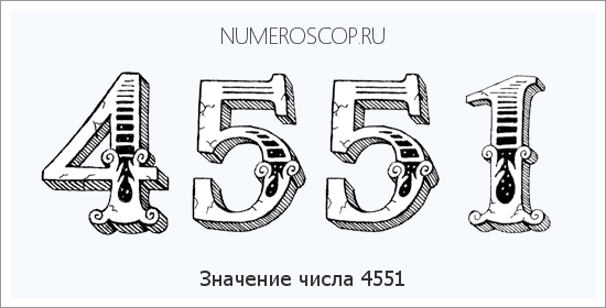 Расшифровка значения числа 4551 по цифрам в нумерологии