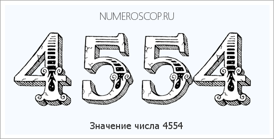 Расшифровка значения числа 4554 по цифрам в нумерологии