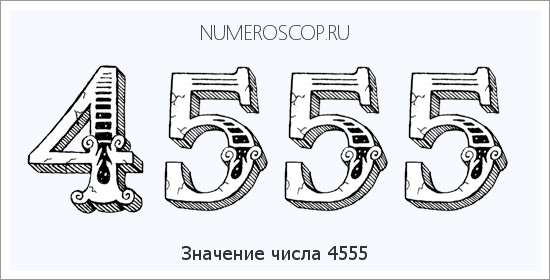 Расшифровка значения числа 4555 по цифрам в нумерологии