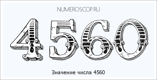 Расшифровка значения числа 4560 по цифрам в нумерологии