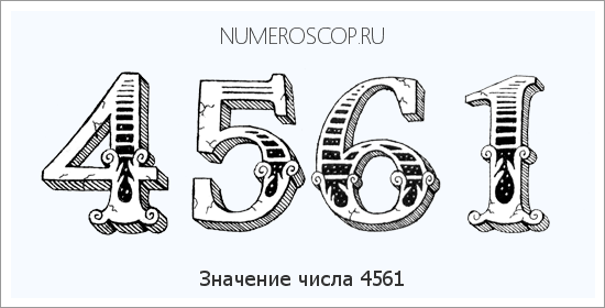 Расшифровка значения числа 4561 по цифрам в нумерологии