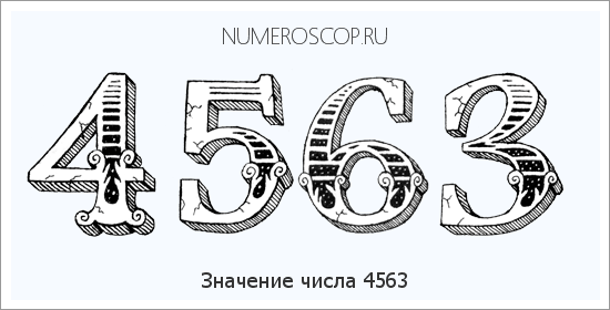 Расшифровка значения числа 4563 по цифрам в нумерологии