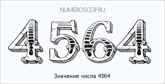 Расшифровка значения числа 4564 по цифрам в нумерологии