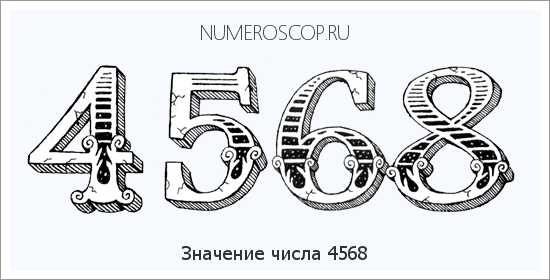 Расшифровка значения числа 4568 по цифрам в нумерологии