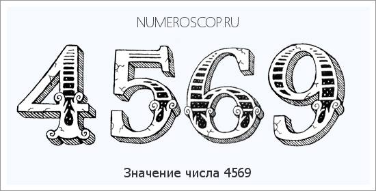 Расшифровка значения числа 4569 по цифрам в нумерологии
