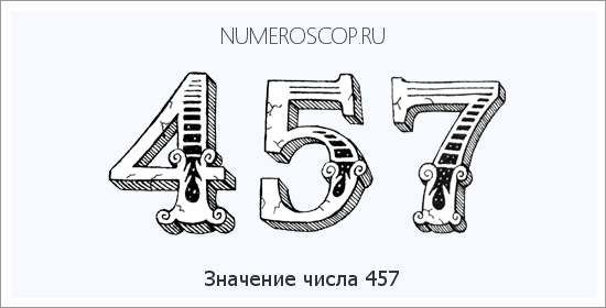 Расшифровка значения числа 457 по цифрам в нумерологии