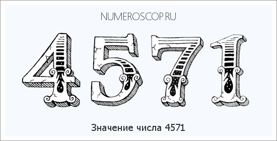 Расшифровка значения числа 4571 по цифрам в нумерологии
