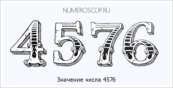 Расшифровка значения числа 4576 по цифрам в нумерологии