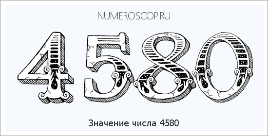 Расшифровка значения числа 4580 по цифрам в нумерологии