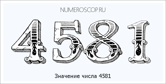 Расшифровка значения числа 4581 по цифрам в нумерологии