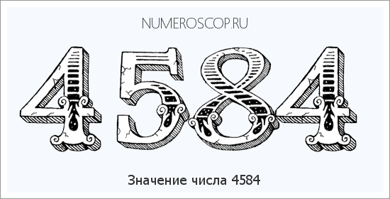 Расшифровка значения числа 4584 по цифрам в нумерологии