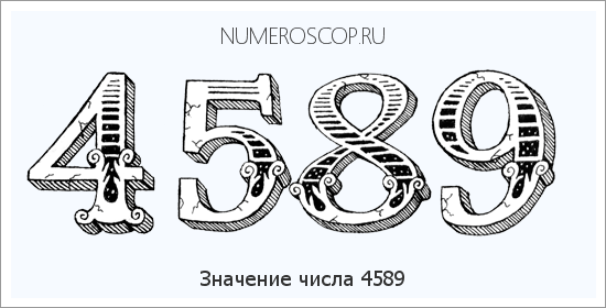 Расшифровка значения числа 4589 по цифрам в нумерологии
