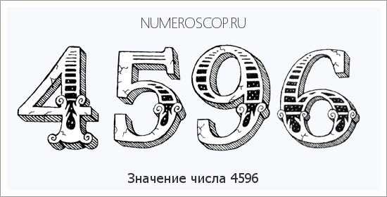 Расшифровка значения числа 4596 по цифрам в нумерологии