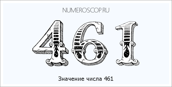 Расшифровка значения числа 461 по цифрам в нумерологии