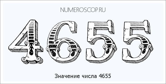 Расшифровка значения числа 4655 по цифрам в нумерологии