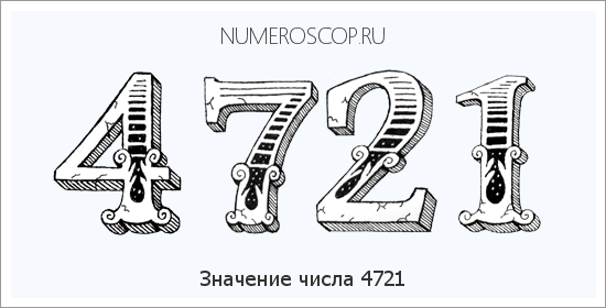 Расшифровка значения числа 4721 по цифрам в нумерологии