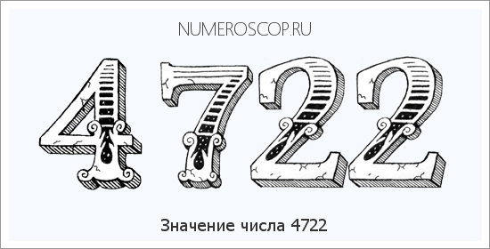 Расшифровка значения числа 4722 по цифрам в нумерологии