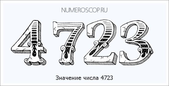 Расшифровка значения числа 4723 по цифрам в нумерологии