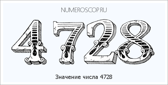 Расшифровка значения числа 4728 по цифрам в нумерологии